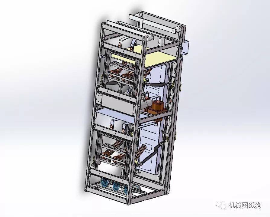 6-10KV電源開關(guān)柜三維模型圖Solidworks設(shè)計