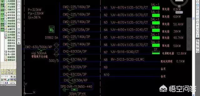 建筑工地的建筑電工老師傅教你如何理解建筑藍(lán)圖中的配電箱系統(tǒng)圖！