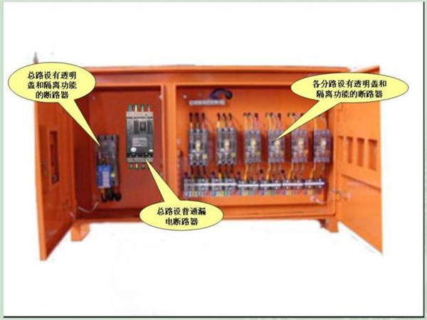 施工臨時(shí)用電配電箱標(biāo)準(zhǔn)慣例